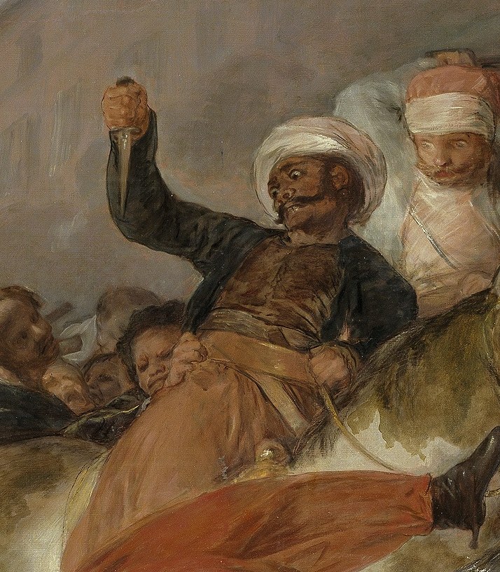 Look closely at the men on horseback. They are Mamelukes.