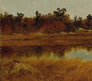 This thin gold band of reeds is the 'October' of the title.
