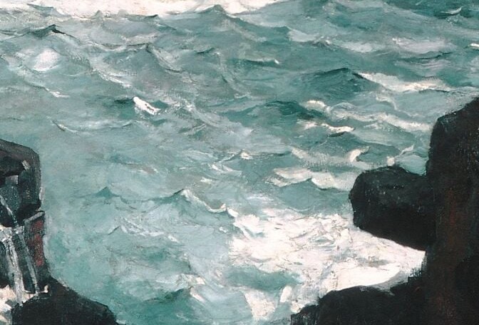 Homer painted this entirely from memory in his studio.