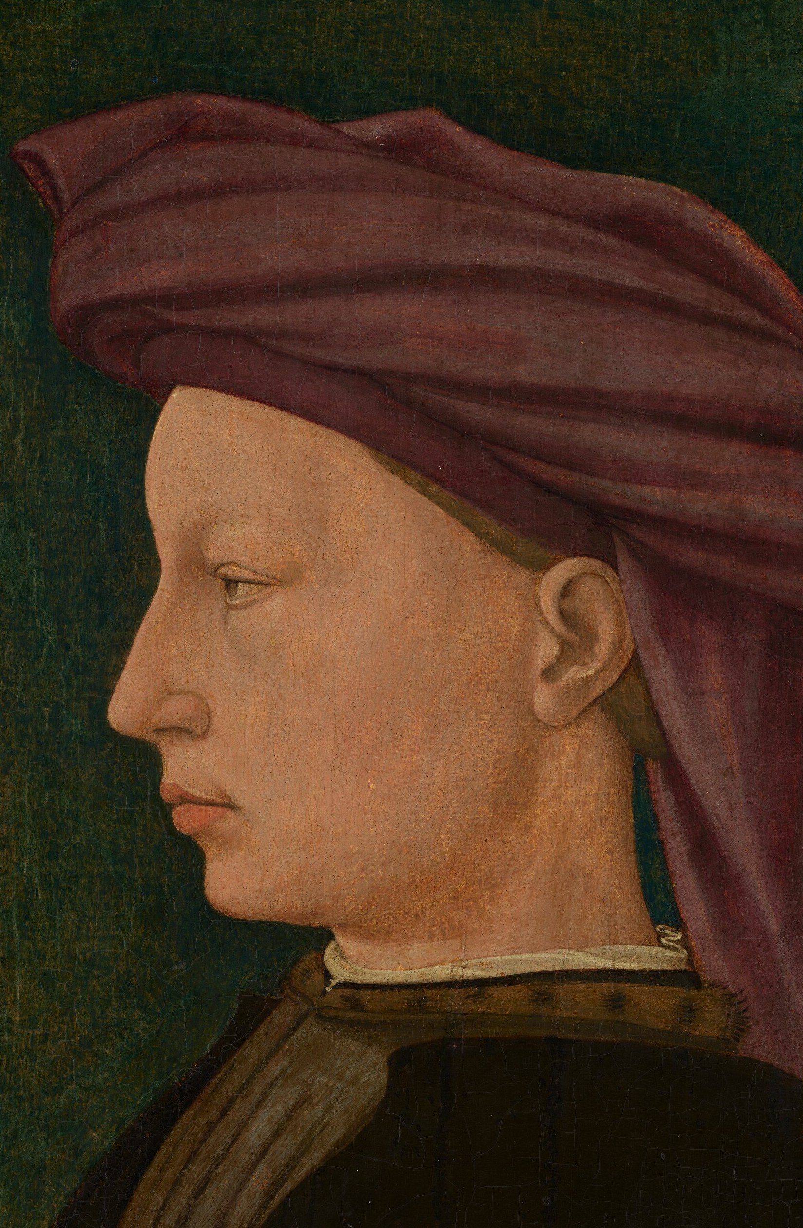 This young man appears impossibly smooth, almost glowing.