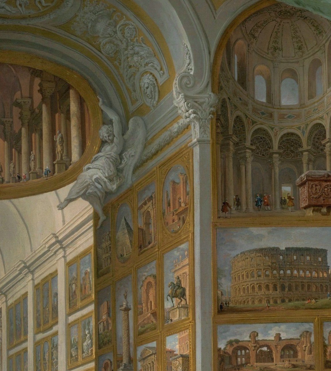 Panini paints a gallery that could never be built.