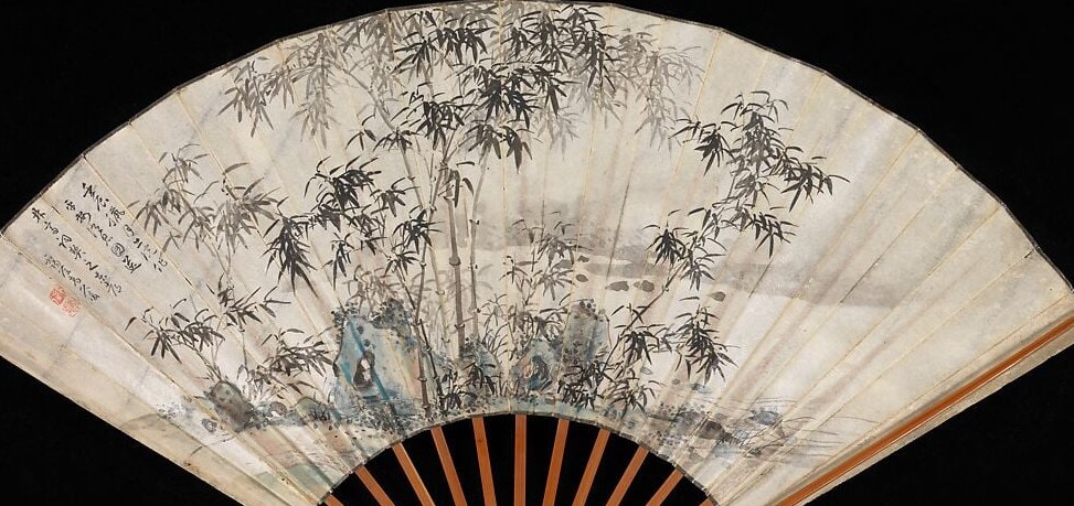 The composition adapts to the fan's unique curved surface.