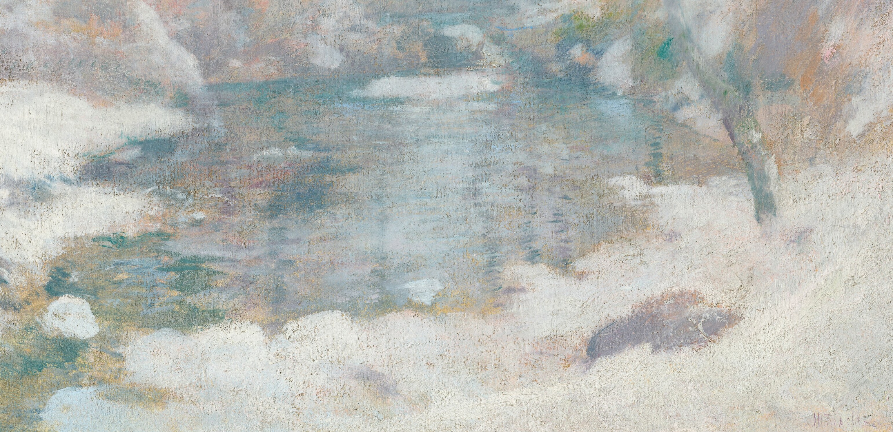 He often painted in solitude after separating from his family.