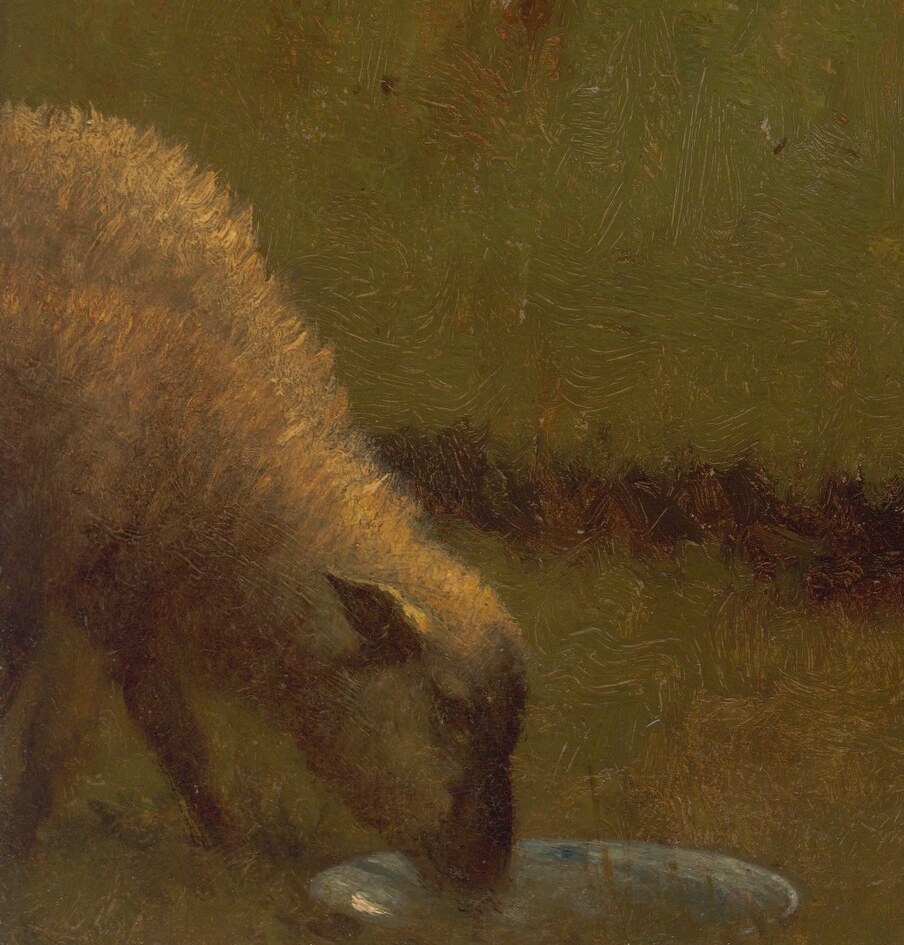 The island was known for its sheep farming at the time.