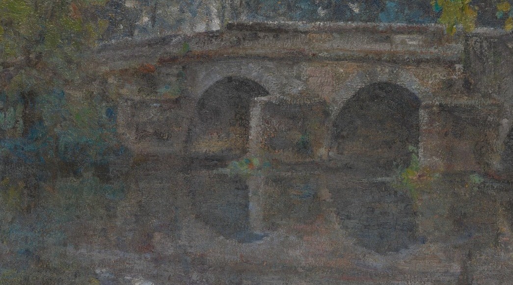 Robert Vonnoh often painted the landscapes around Grez-sur-Loing.