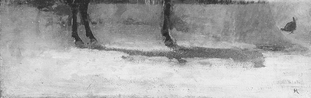 Notice the texture of the rough ground beneath its hooves.