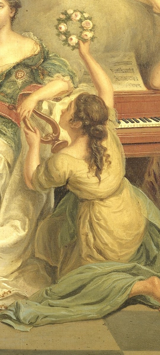 This painting celebrated her as a patroness of the arts.
