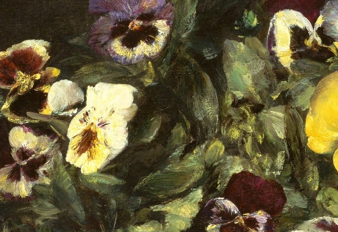 Look closely at the darkest bloom, near the center.