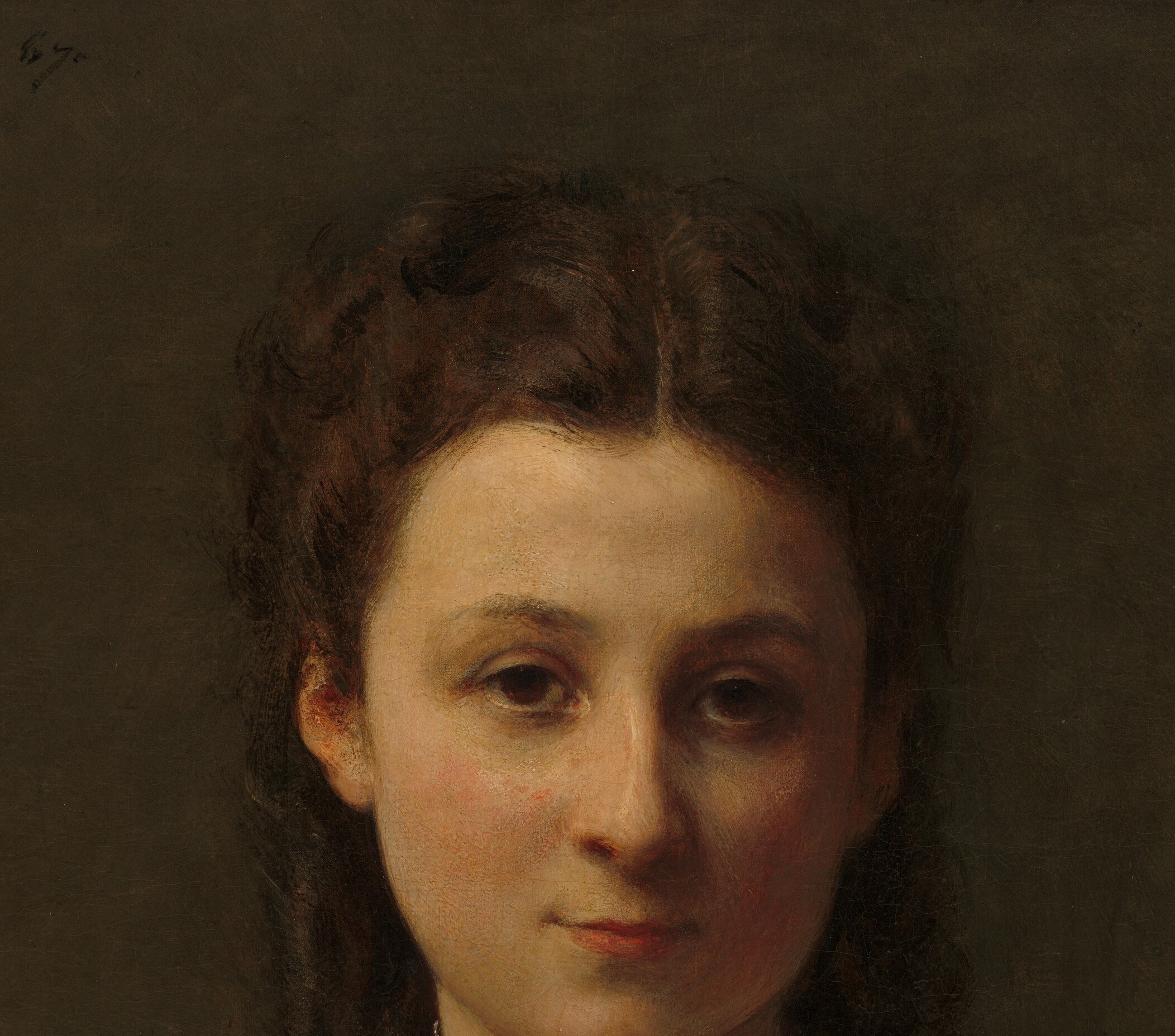 Her quiet composure refuses to perform for the viewer.