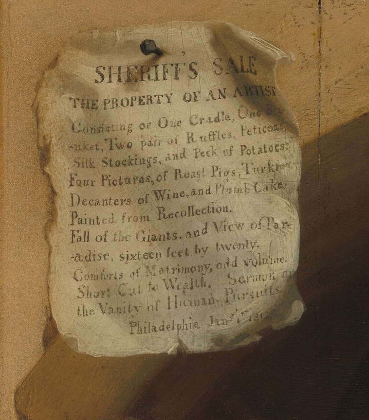But look closely, there is also a sheriff's sale notice.