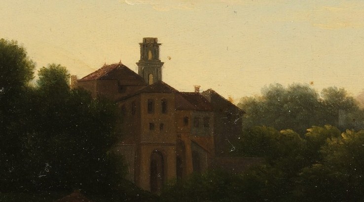 The painter was Jean-Joseph-Xavier Bidauld, a pioneer of French Romanticism.