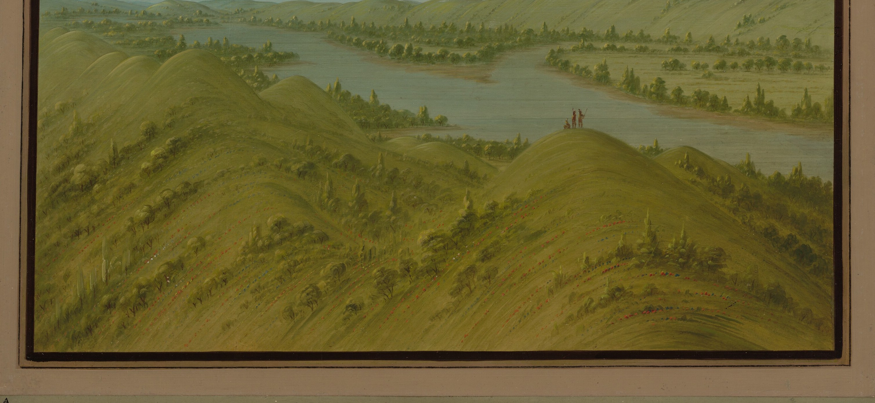 Even in the 1860s, he painted landscapes like this, as a record.