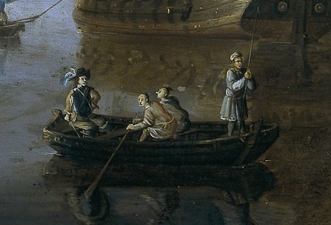 People move goods, meet, and work on the water.