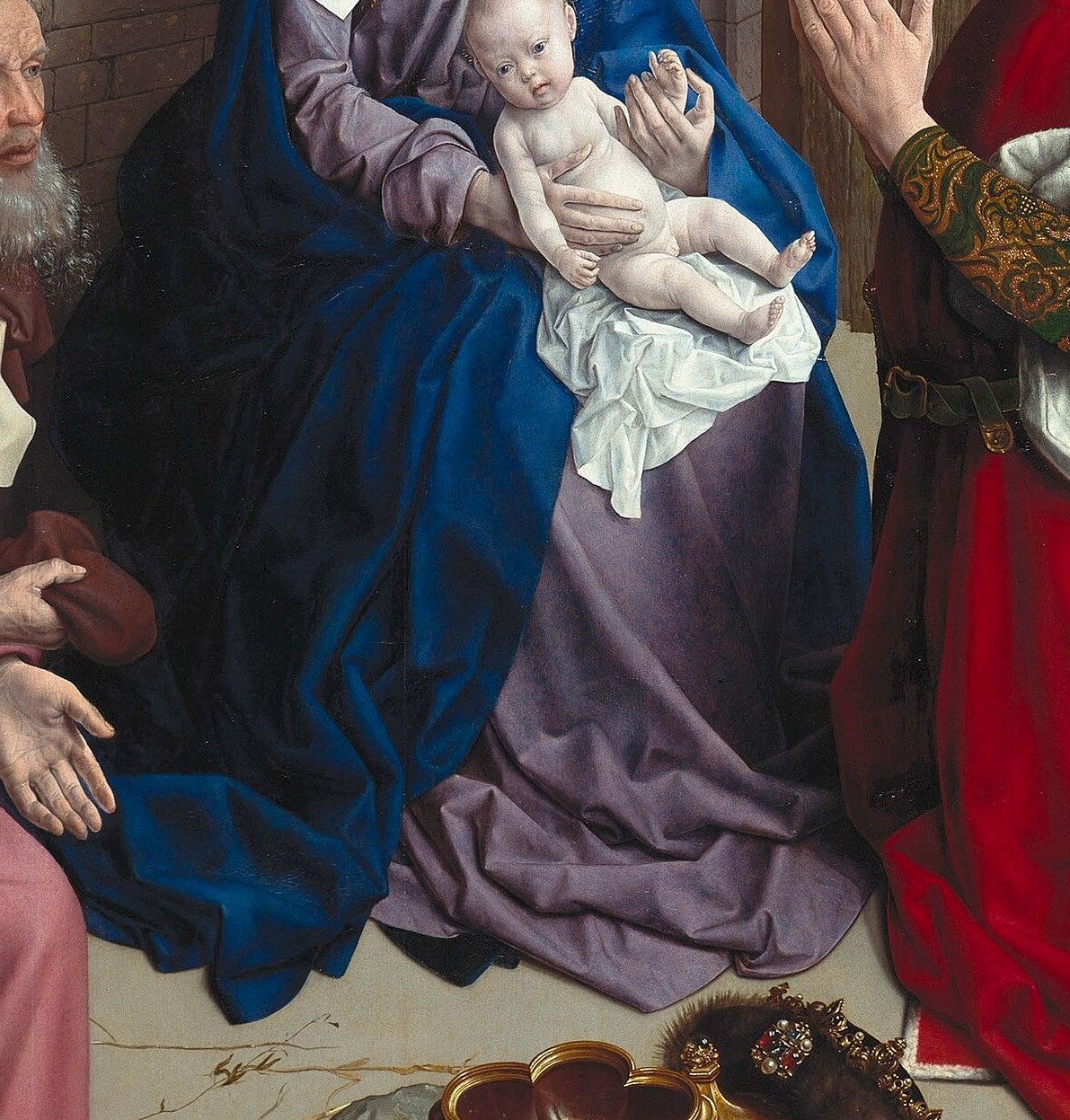 And Mary's saturated blue drapery.