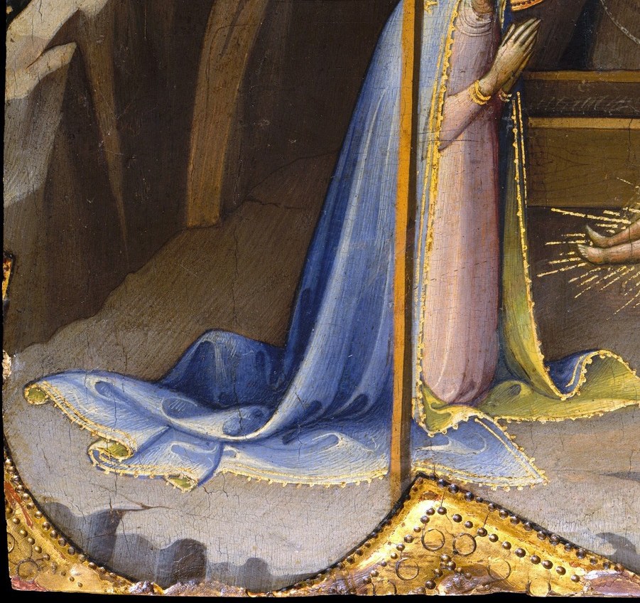 Mary's robes cost more than the artist's labor.