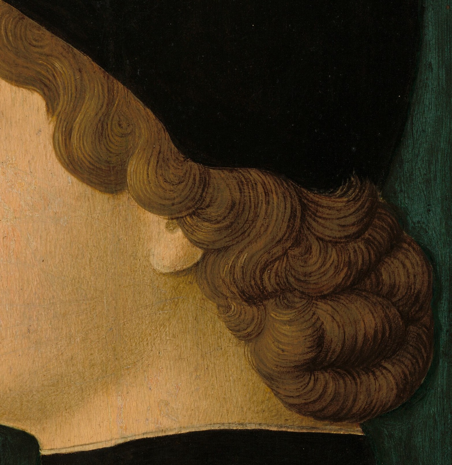Each curl is painted with incredible individual detail.