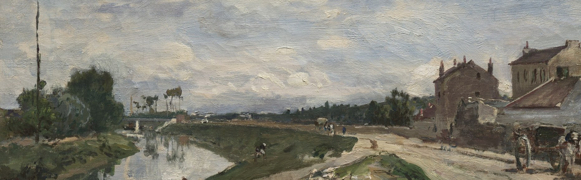 The water acts as a horizontal mirror, doubling the sky's luminosity and making the painting feel twice as tall , a studied compositional trick.