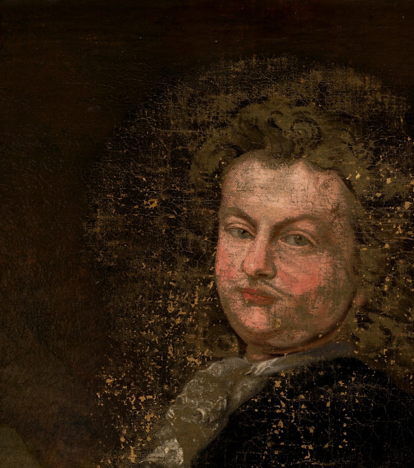 The artist used light and shadow (chiaroscuro) to create drama.