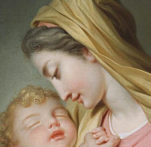 The artist was Domenico Corvi, a painter of early Neoclassical works.