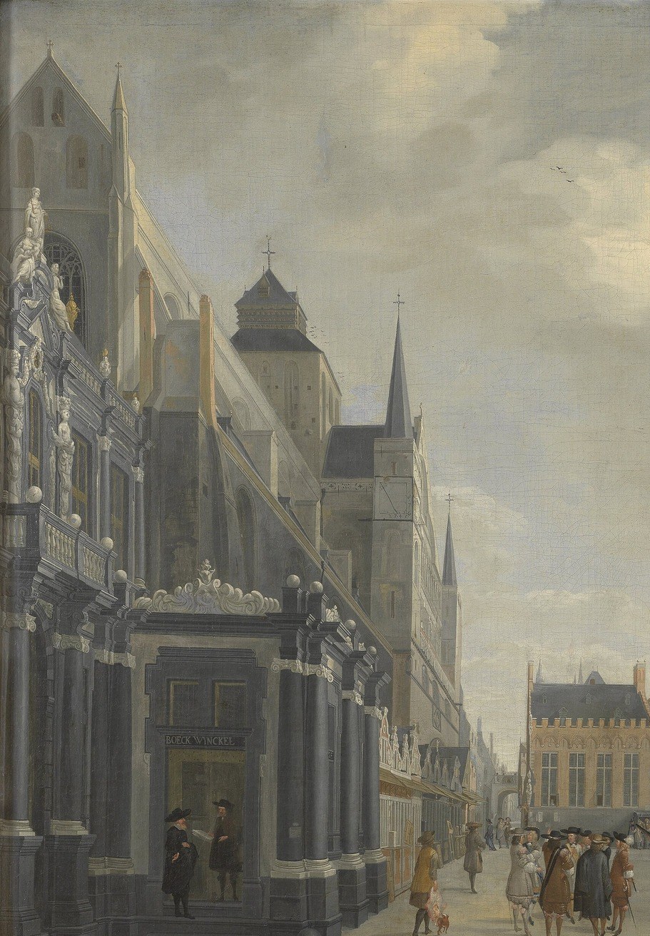 It shows the historic Bruges City Hall, still standing today.