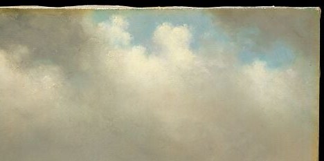 The precise tonal graduation from storm gray to blinding cream shows how Heade used sky as primary subject , not backdrop.