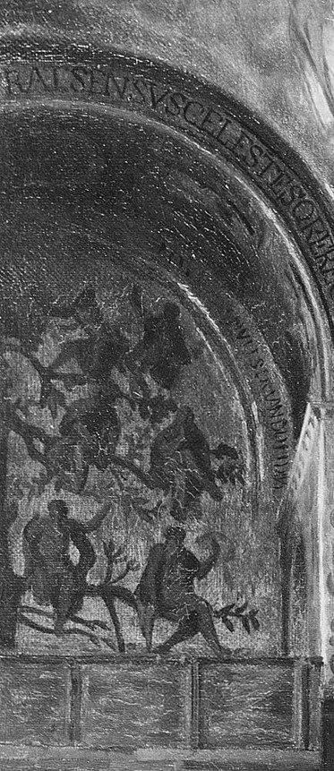 These faded frescoes tell centuries of the basilica's story.