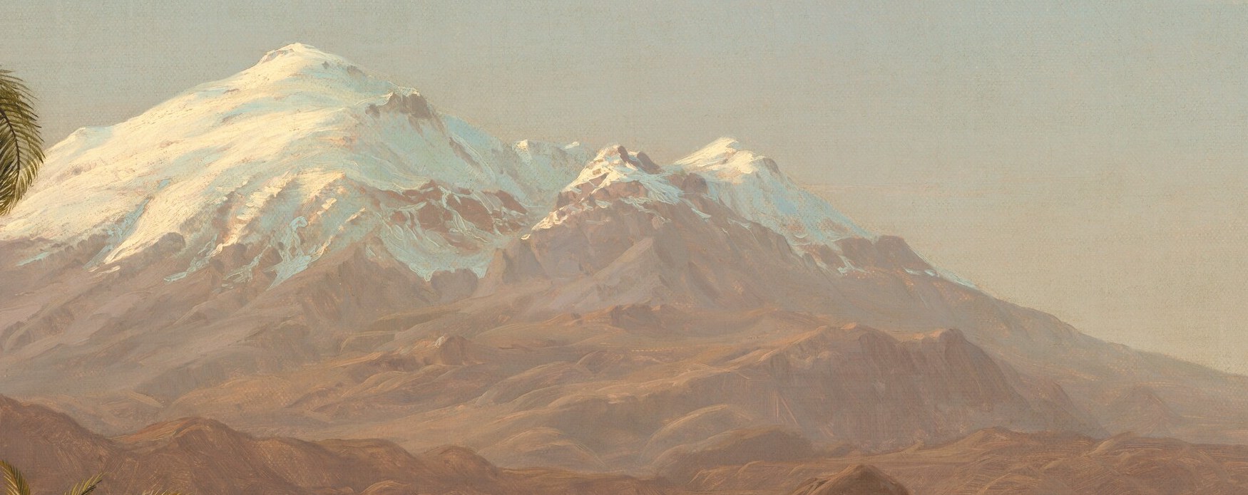 He traveled there in 1853, sketching volcanoes and waterfalls.