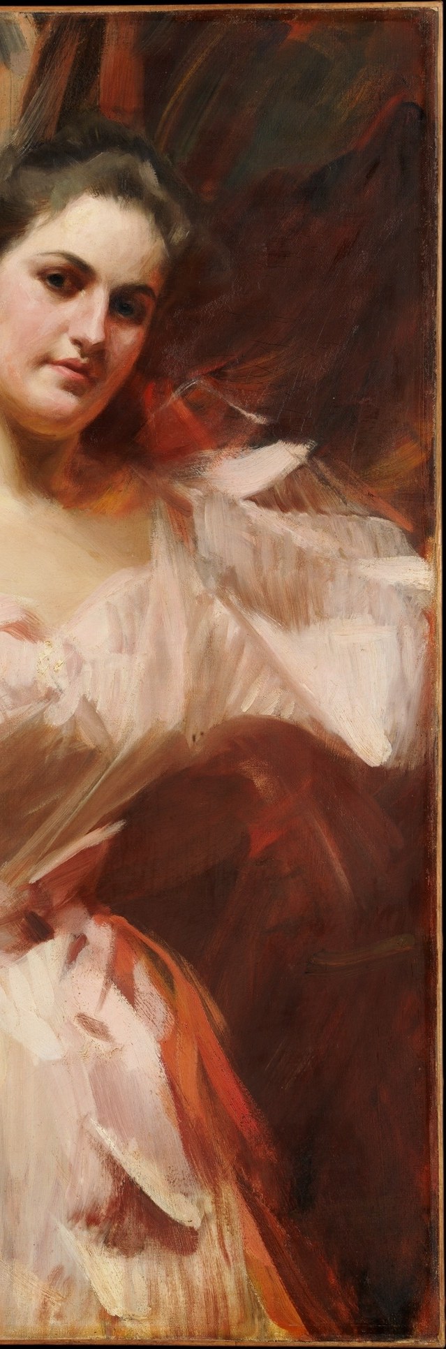 Zorn often left backgrounds abstract, to focus on the sitter.