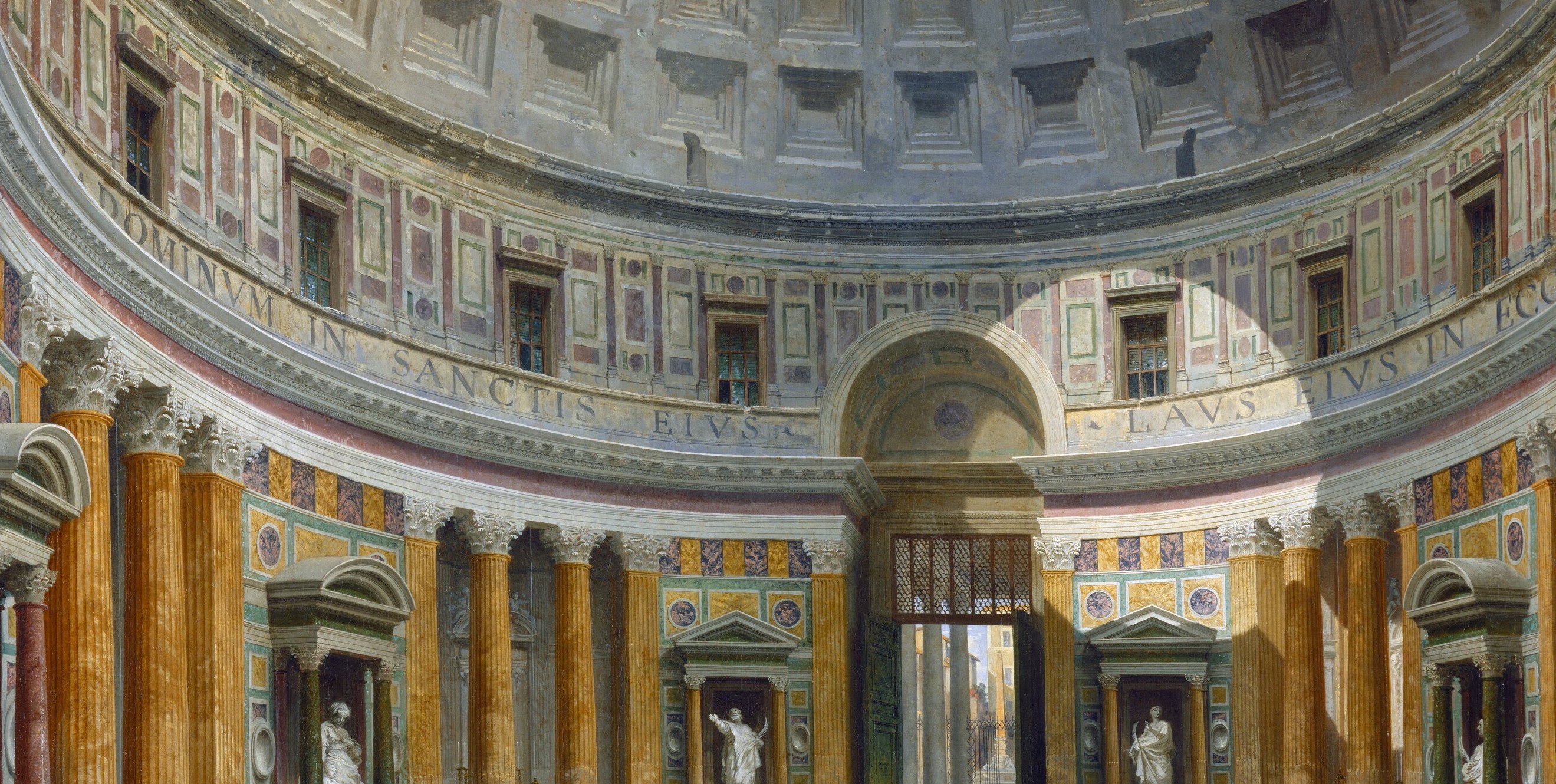 Their tiny scale emphasizes the building’s immensity.