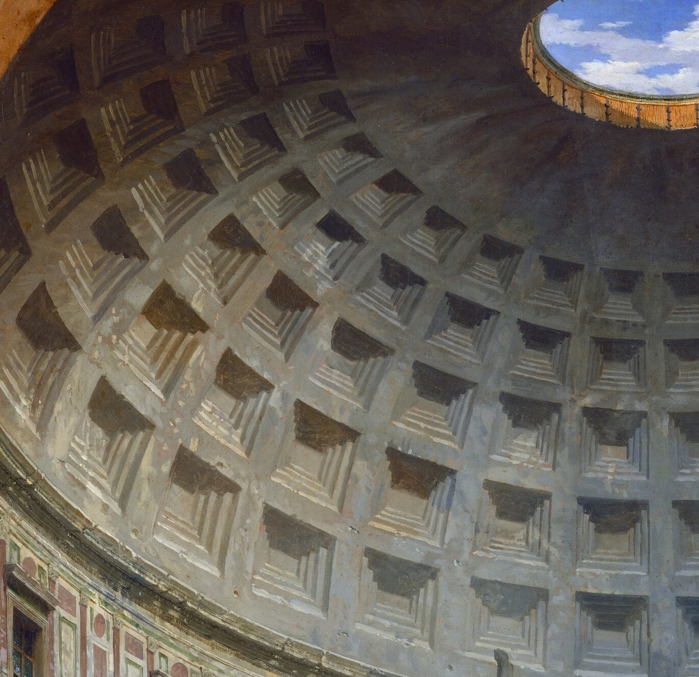 Its single traveling shadow defines the dome’s curve.