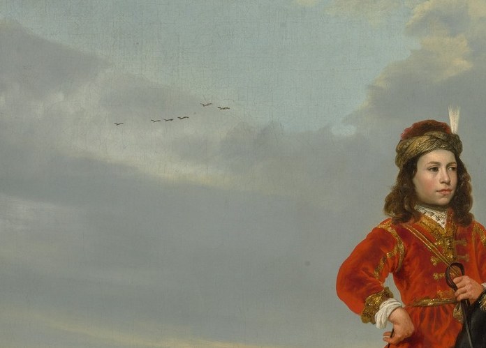 Powerfully foreshortened; the bridle and chest-band detail reward close inspection and demonstrate Cuyp's equine draftsmanship , horses are his signature subject.
