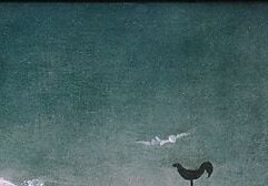 That small bird on the post marks the hour before dawn.