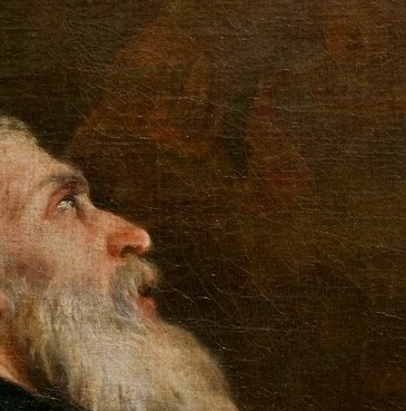 Here, he shows Saint Benedict in a divine vision.