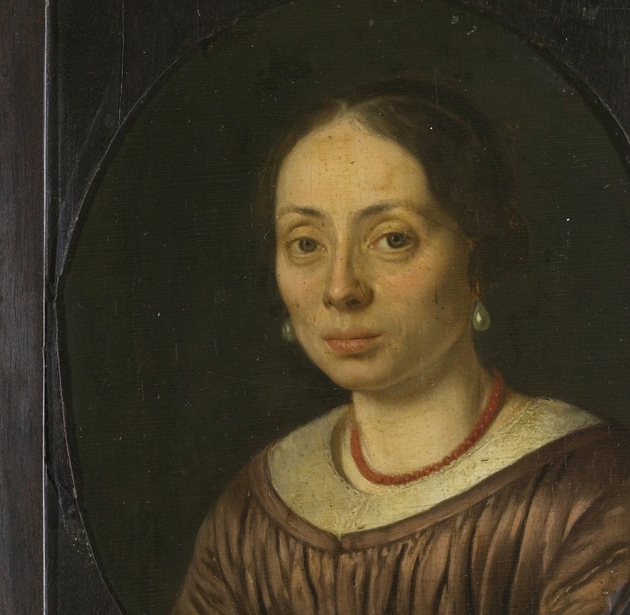 Her softer gaze and serene expression convey a sense of quiet dignity and introspection.