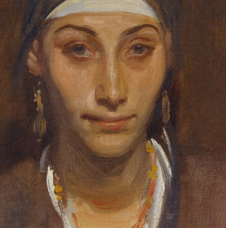 He captured this woman's direct gaze and quiet dignity.