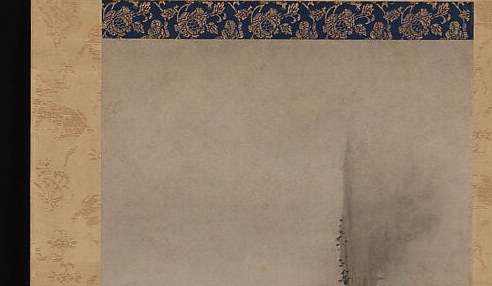 The distant mountains nearly vanish, ink diluted to the edge of water.