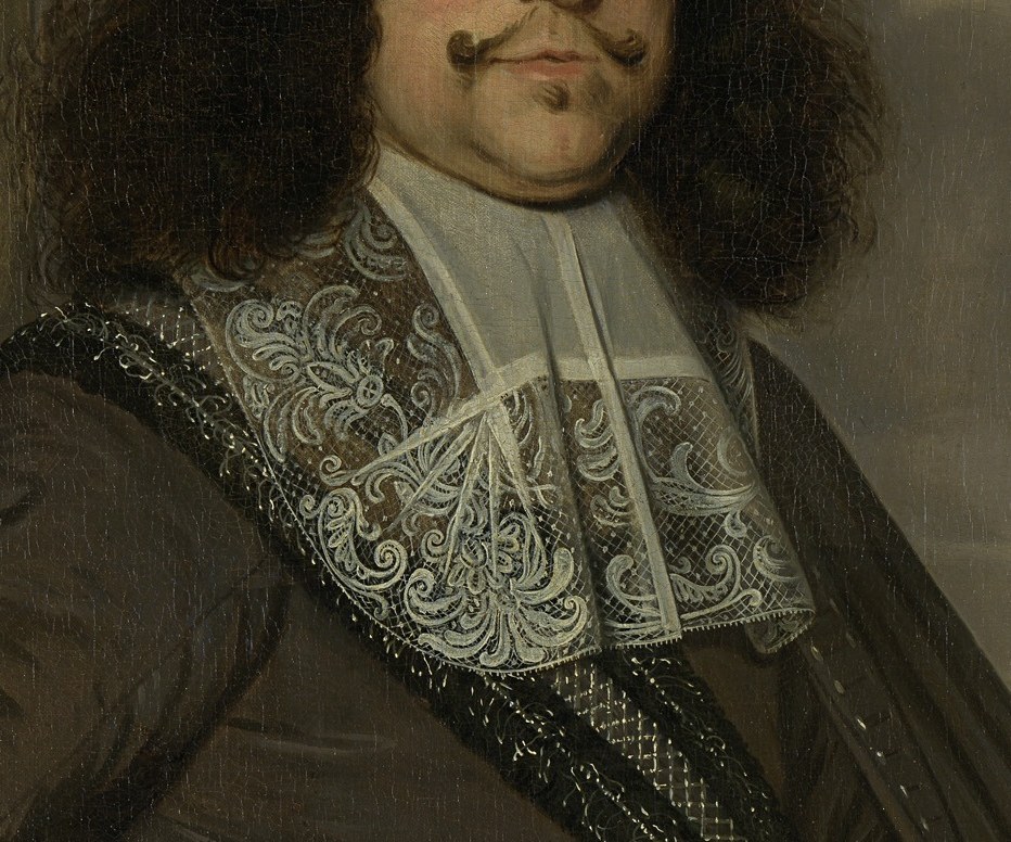 Dutch lace of this intricacy cost more than most people earned in a year; De Jongh's fine wet-on-wet brushwork captures its transparency and value in a single passage.