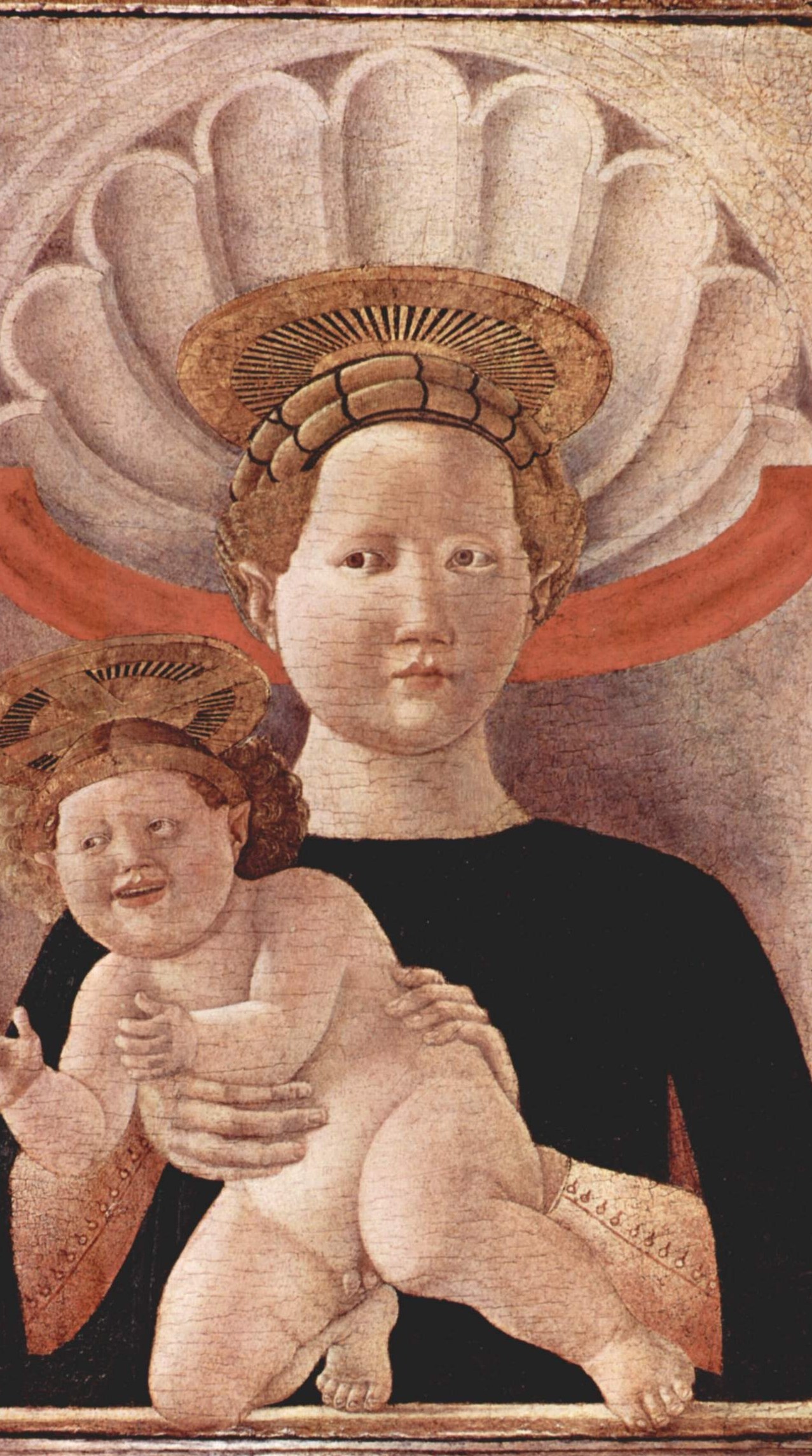 It was made with tempera, pigment mixed with egg yolk.