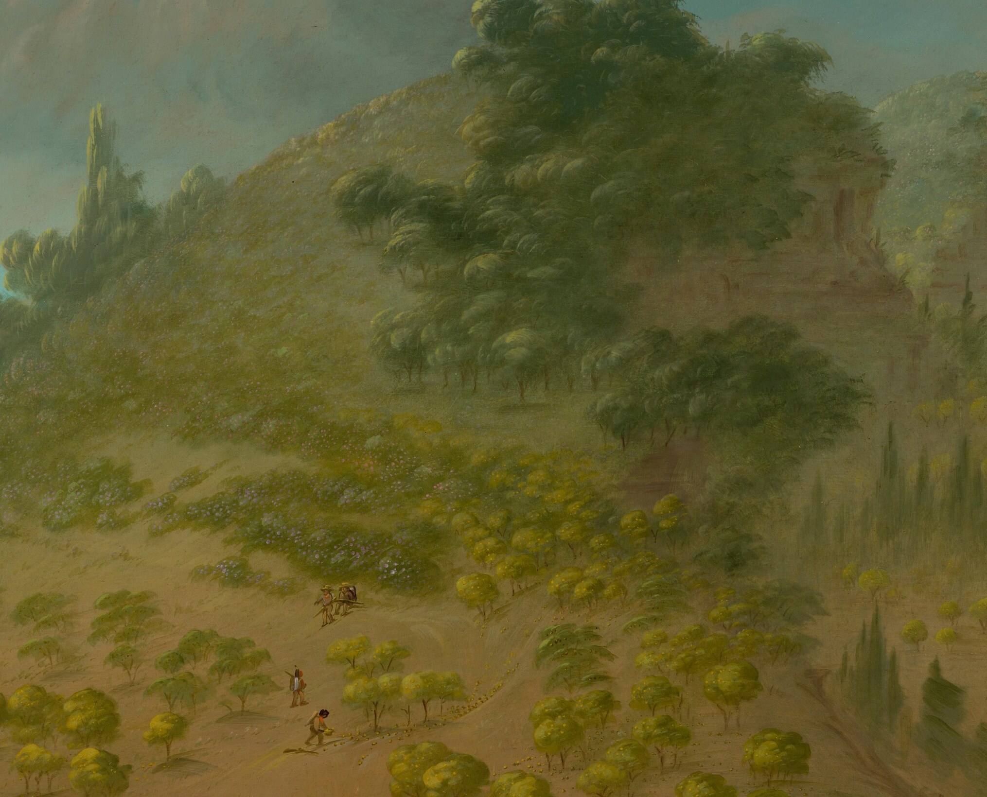 But he also painted landscapes, like this Rhododendron Mountain.