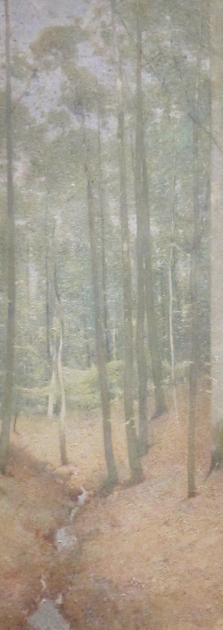 But later, he expanded to tranquil landscapes.