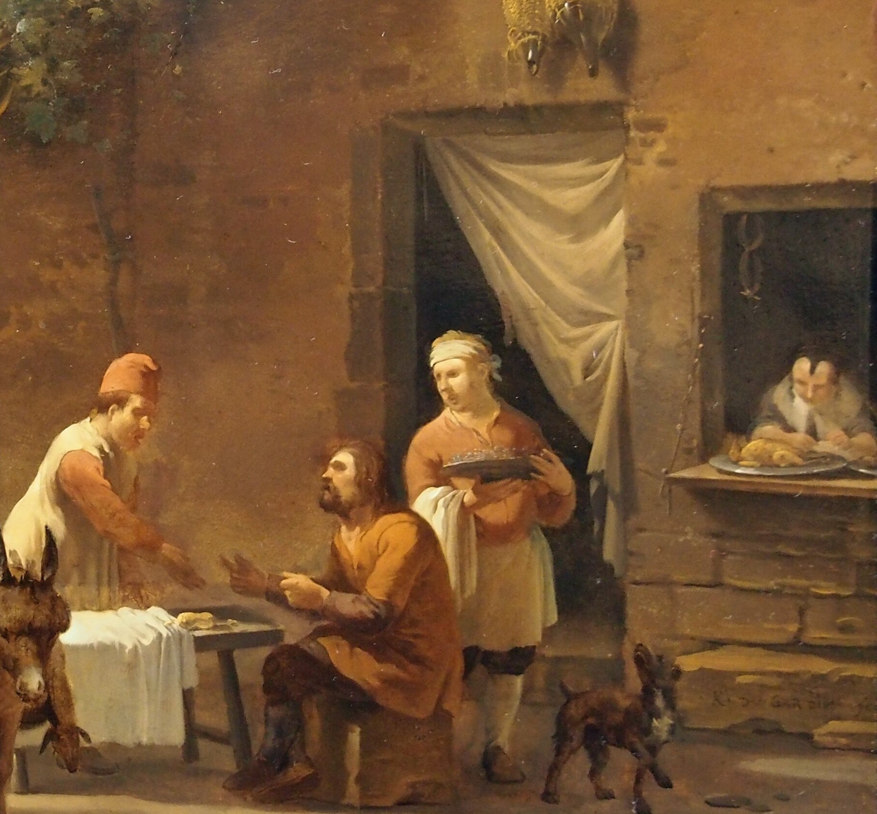He painted this scene on a copper plate in 1659.
