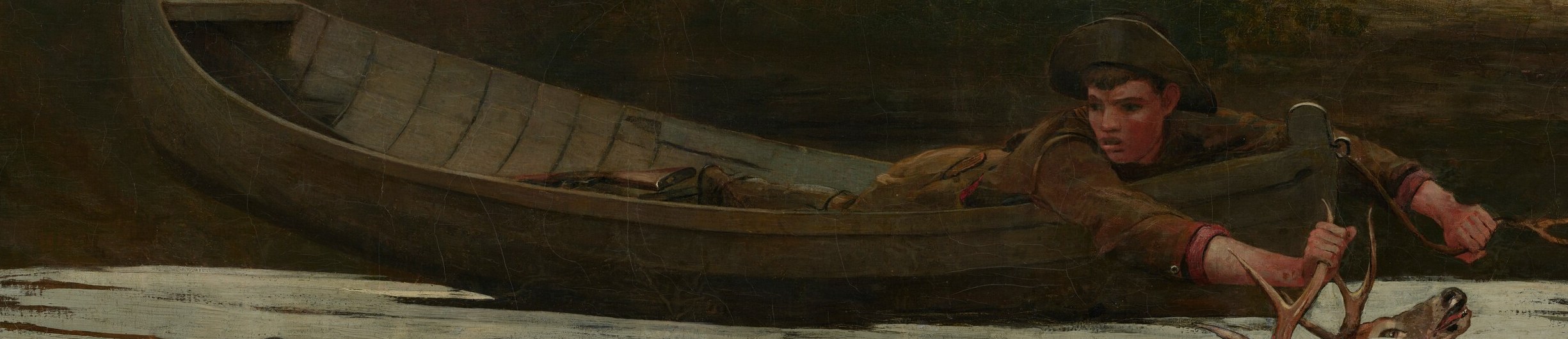 Provides a sense of scale and context for the human and animal figures.