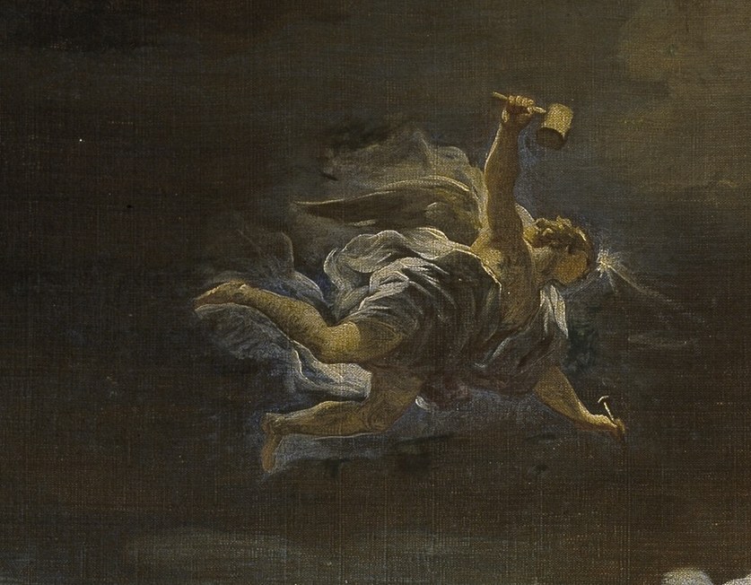 Look at the angel directing the fight.