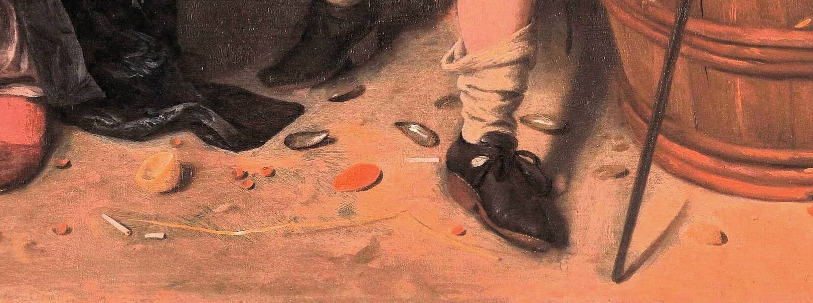He often painted the chaos of daily life, like this.