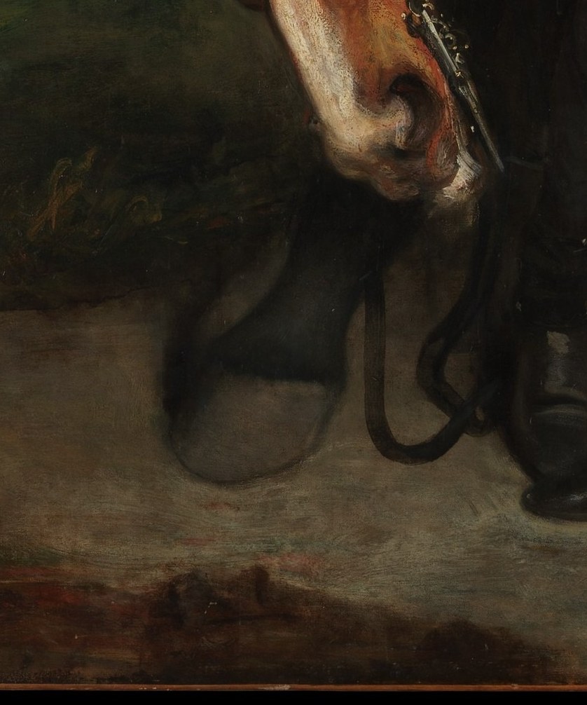 A hound at his feet, loyalty, and the off-duty life of a gentleman.