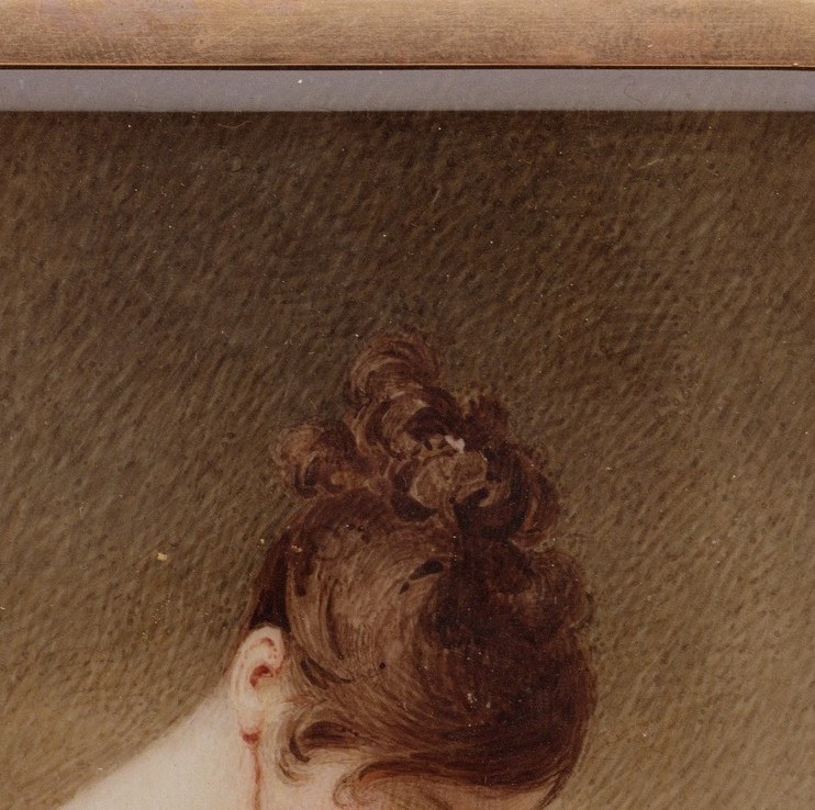 In 1806, an American painted this woman lost in a book.