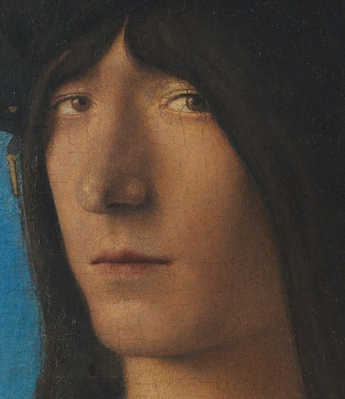 The painter was Bartolomeo Veneto, active in early 1500s Italy.