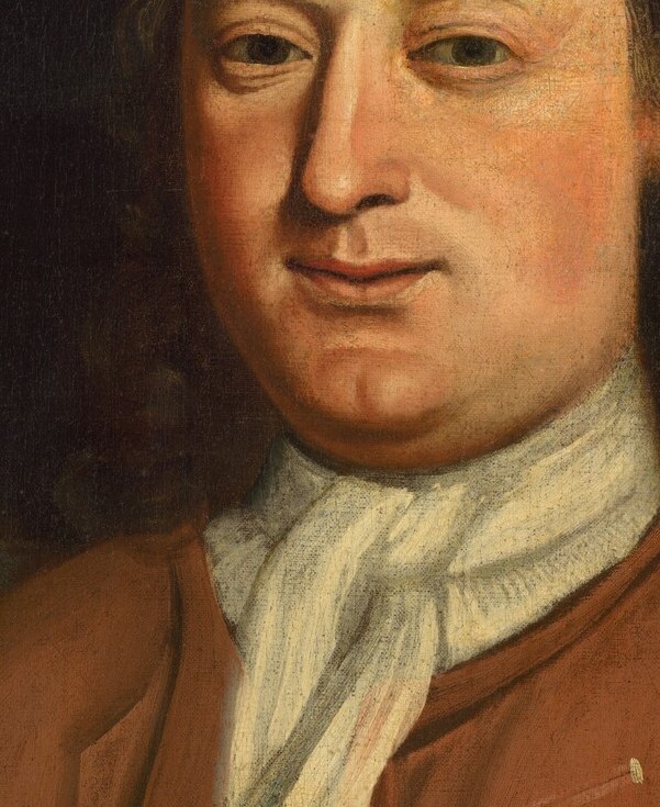 The painter offers his direct gaze.