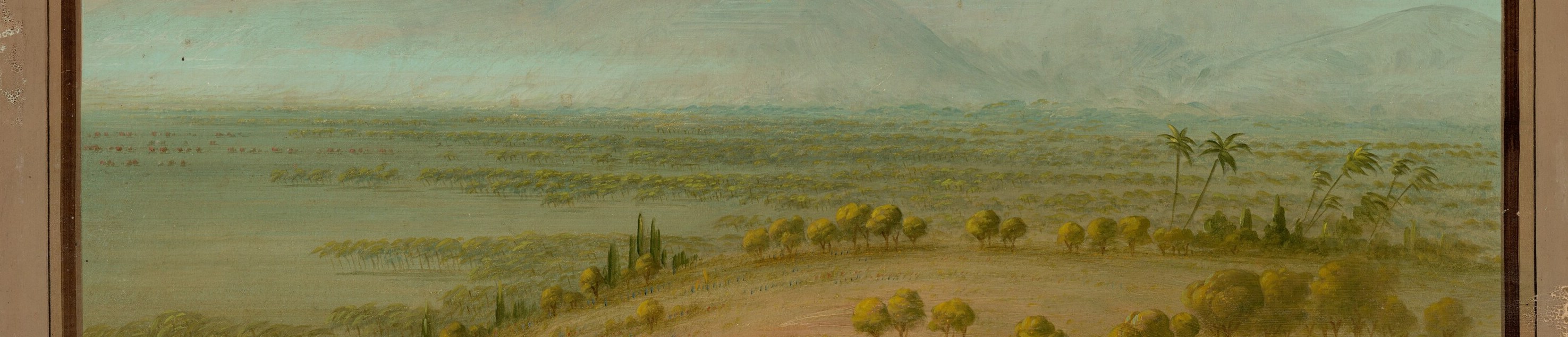 The expansive plains convey a sense of untouched wilderness and natural beauty.