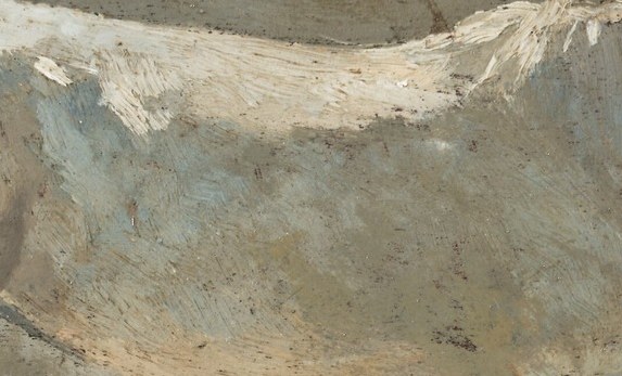 He built up the paint in thick, dense layers.